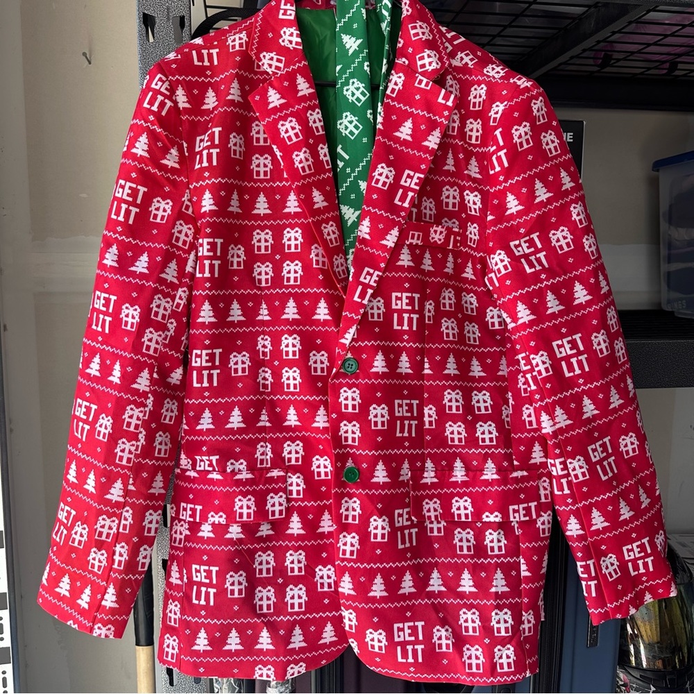 ‘Get Lit' Christmas Blazer L